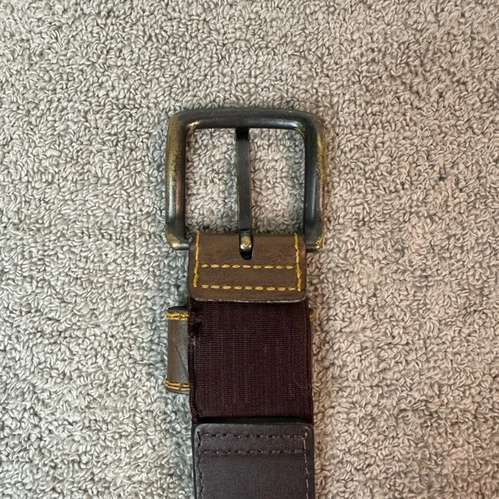Realtree Mens Brown Bonded Leather Belt XL 42-44 95091W/209 Distressed Buckle
